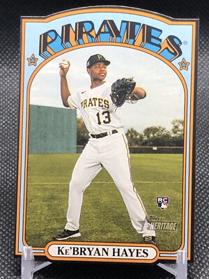 2021 Topps Heritage KEBRYAN HAYES #72DC-25 MINI RC 1972 DIE CUT ROOKIE CARD SP 