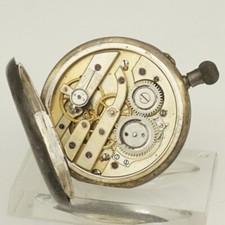 Rare Antique Silver Pocket Watch Men's no fusee duplex chronometer repeater RAR