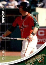 2012 Greensboro Grasshoppers Multi-Ad 13 Josh Adams Jacksonville Florida FL Card