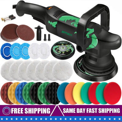 Dual Action Orbital Car Polisher Buffer Sander DA Polishing Machine & 6 ...