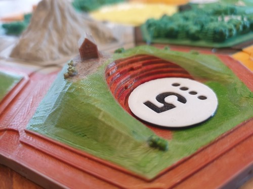 3d printed catan tiles home made and numbers, brand new - Picture 5 of 16