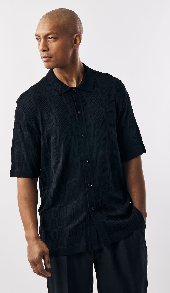 Stacy Adams 71010 Short Sleeve Knit Black | eBay