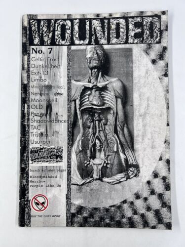 Wounded Zine No. 7 Rare Death Metal Merzbow 90s Doom Exit-13 Grind Noise - Afbeelding 1 van 6
