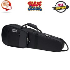 MX044 4/4 Black Violin Shaped MAX Case for Violin Protection