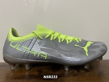 PUMA WMNS ULTRA 1.4 FG AG DIAMOND SILVER NEON GREEN 106723-01 SIZE 10.5 SOCCER