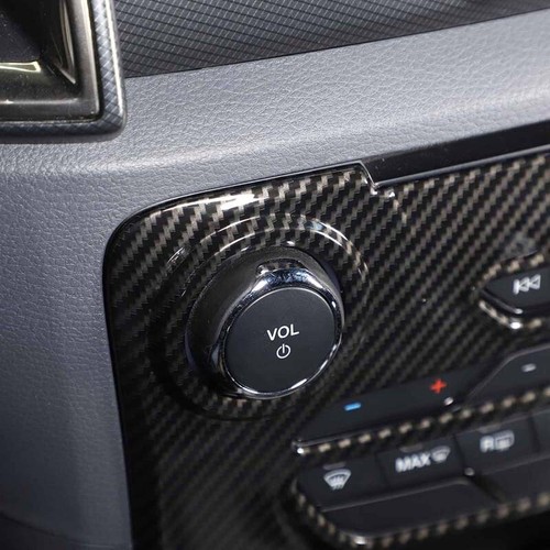 Cubierta de marco de ajuste de botón de interruptor de aire acondicionado de fibra ABS para Ford Ranger / Everest - Imagen 9 de 12