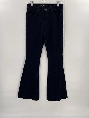 Articles Of Society Faith Flare Broadway Jeans Women Size 28 (30X34) Dark  Wash