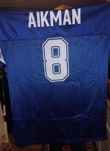 Vintage Troy Aikman Dallas Cowboys Trikot NFL Jugend Gr. XL (18-20) Logo sportlich