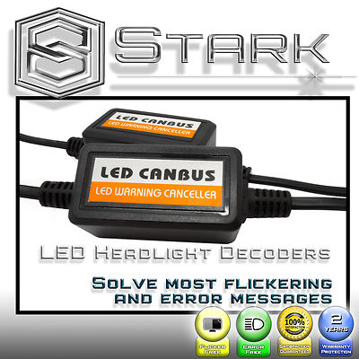 LED Headlight Anti Flickering Decoder Canbus Error Free Resistor Decoders - PAIR