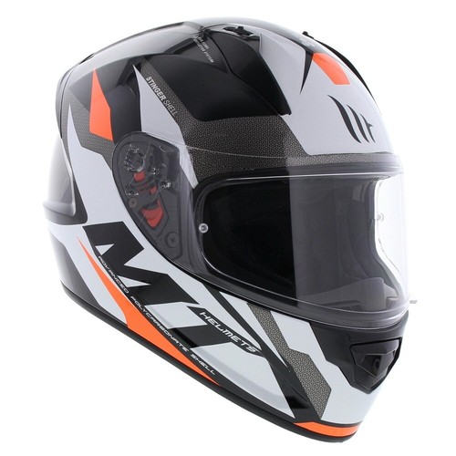 MT Stinger Helmet Brave E2 Gloss Fluorine Orange - Picture 6 of 8