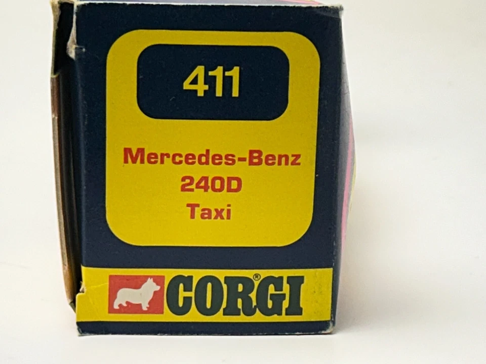Corgi No. 411 Mercedes Benz 240D Taxi with Original Box, Read - Image 4 of 4