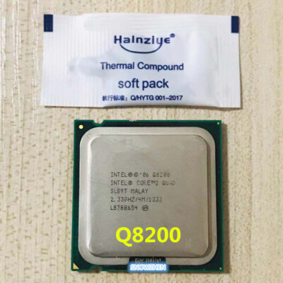 Intel Core 2 Quad Q8200 CPU SLB5M 2.33GHz 4MB 1333MHz Socket 775 Processors