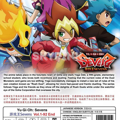 Yu-Gi-Oh Sevens DVD Complete TV Series Vol.1-92 English Subtitles