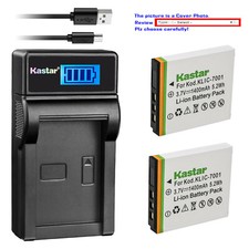 Kastar Battery LCD Charger for Kodak KLIC-7001 Kodak EasyShare M893 IS Camera