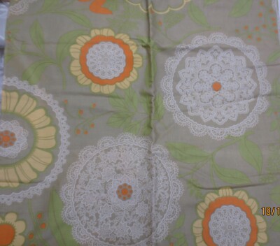 Lotus by Amy Butler Rowan Yellow -Green-Orange 1 yd x 44 '' Lacy circles