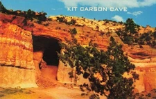 Postcard Kit Carson Cave near Gallup New Mexico NM