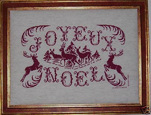 GRILLE POINT de CROIX - MARQUOIR JOYEUX NOËL - réf : 2002 - Picture 1 of 1