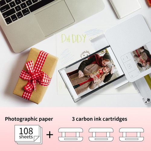 Canon Selphy CP1500 CP1300 CP1200 4x6 108 Blatt Color Ink Paper Set KP-108IN - Bild 3 von 7