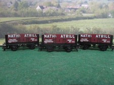 Hornby R6115 Nathanial Atrill 5 Plank Wagons x3 '20' '24' & '25' - UNBOXED