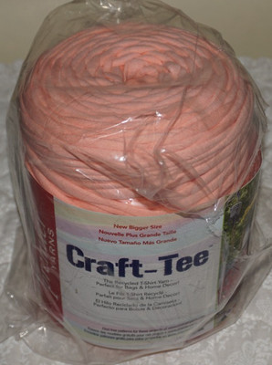 1 Ball, Premier Yarns, ''Craft-Tee'', Peach Shades, Recycled Cotton/Polyester Yarn