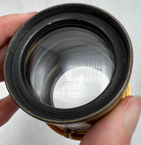 Ross London 8 1/2 x 6 1/2 F5.6 Rapid Universal Symmetrical Brass Lens Full Plate - Picture 3 of 24