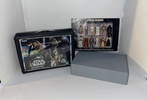Vintage STAR WARS 24 Figure CARRYING CASE INSERT Stickers AWESOME 1978 Kenner