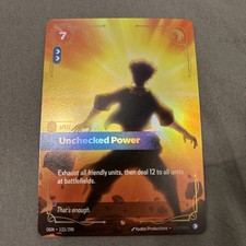 123/298 Riftbound League Of Legends Origins Epic Foil Unchecked Power NM Card