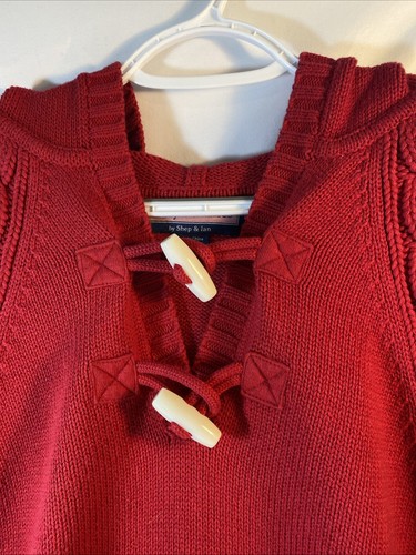 Vineyard Vines by Shep & Ian Red Hooded Pullover Sweater - Kids Size L Unisex - Picture 2 of 8