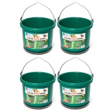 Farm Innovators Model Oversized 2 Gallon Plastic Heated Bucket, 60 Watt (4 Pack)