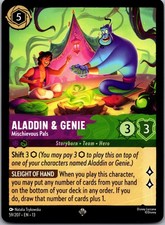 Aladdin  Genie - Mischievous Pals 59/204 Attack of the Vine Lorcana NM