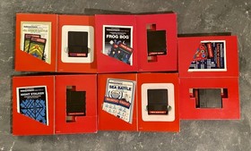 Intellivision Mattel Electronics Boxed Game Lot w/ Manuals Armor Battle + 4