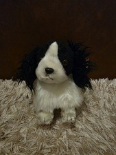 Frolic Ty Beanies Baby Black White Spaniel with Tag Soft Toy