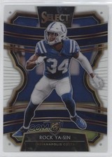 2019 Panini Select Concourse White Prizm 10/35 Rock Ya-Sin #85 pr9