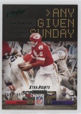 2021 Panini Prestige Any Given Sunday Xtra Points Green /199 Len Dawson HOF 05cx