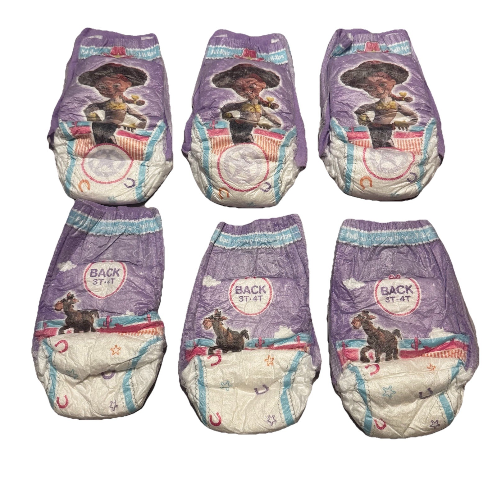 Huggies Pull-Ups Training Pant 3T–4T Jessie Toy Story Purple Lot Of 6