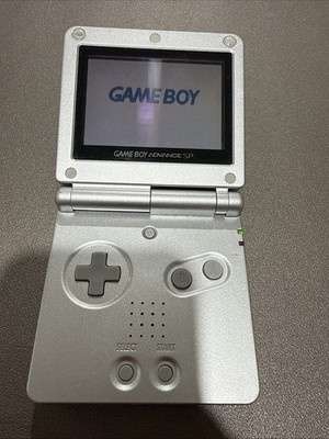 Nintendo Game Boy Advance SP AGS-001 Silber Handheld-Konsole Original