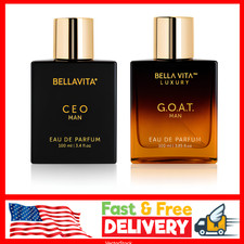 BellaVita Luxury Sigma Male CEO Man GOAT Man Perfume Cologne for Men 2x100ml