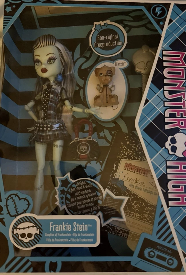 Nuevo Monster High FRANKIE STEIN Boo-Original CREPRODUCCIÓN Muñeca Pliegue En Caja Nuevo en Caja Foto 3 de 4