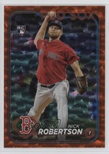 2024 Topps Series 1 Orange Crackle Foil 139/299 Nick Robertson #13 17b7