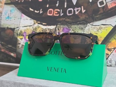 S*n様 ボッテガヴェネタ Bottega Veneta BV1033S 002 Havana Tortoise Square Sunglasses Made