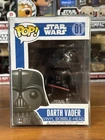 Funko Pop Star Wars Darth Vader #01 Vinyl Bobblehead Large Font Blue Box 2013