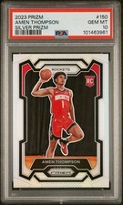 2023-24 Panini Prizm Amen Thompson SILVER PRIZM ROOKIE RC #150 PSA 10 GEM MINT