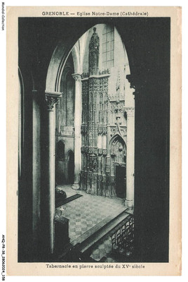 AHQP8-0662-38 - GRENOBLE - Kirche Notre-Dame - Kathedrale - Steintabernakel