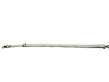 Shoulder Crossbody Bag Strap White Leather Silver Tone Hardware Replacement