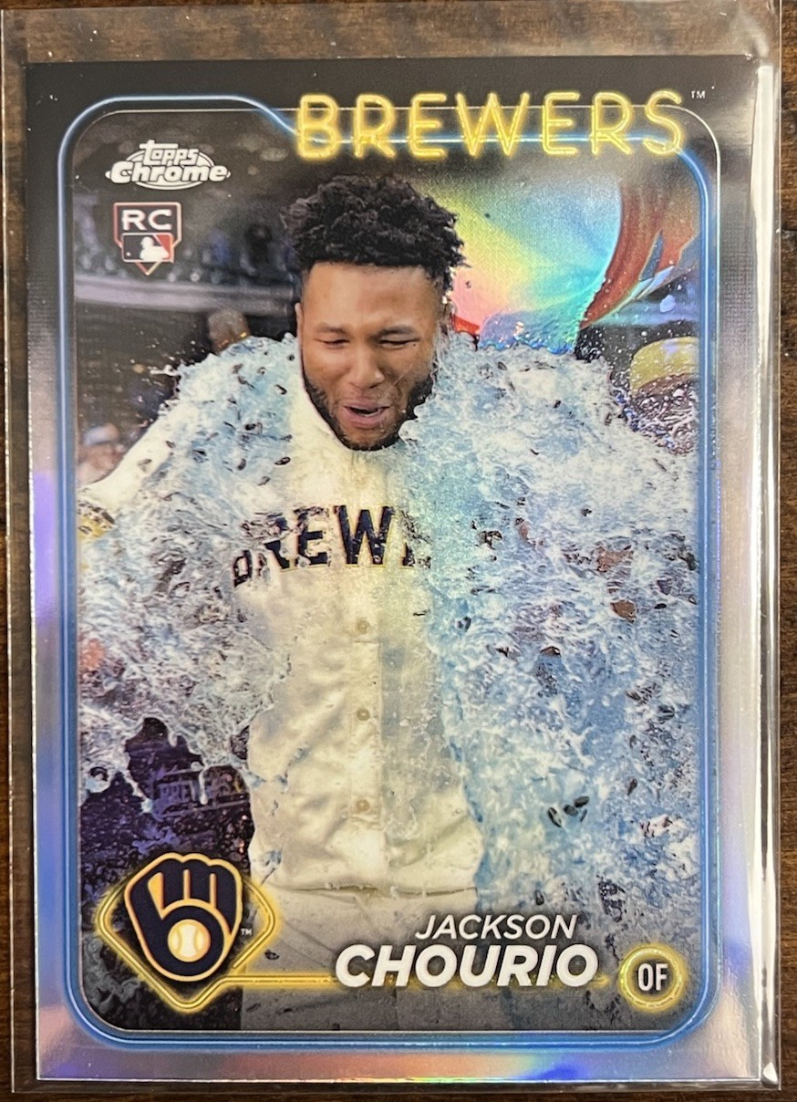 2024 Topps Chrome Update Series - Image Variation Jackson Chourio #USC18 (RC)