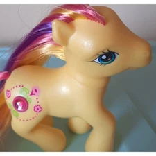 G3 My Little Pony Petite Petunia Super Long Hair Euro Exclusive Hasbro MLP Rare 