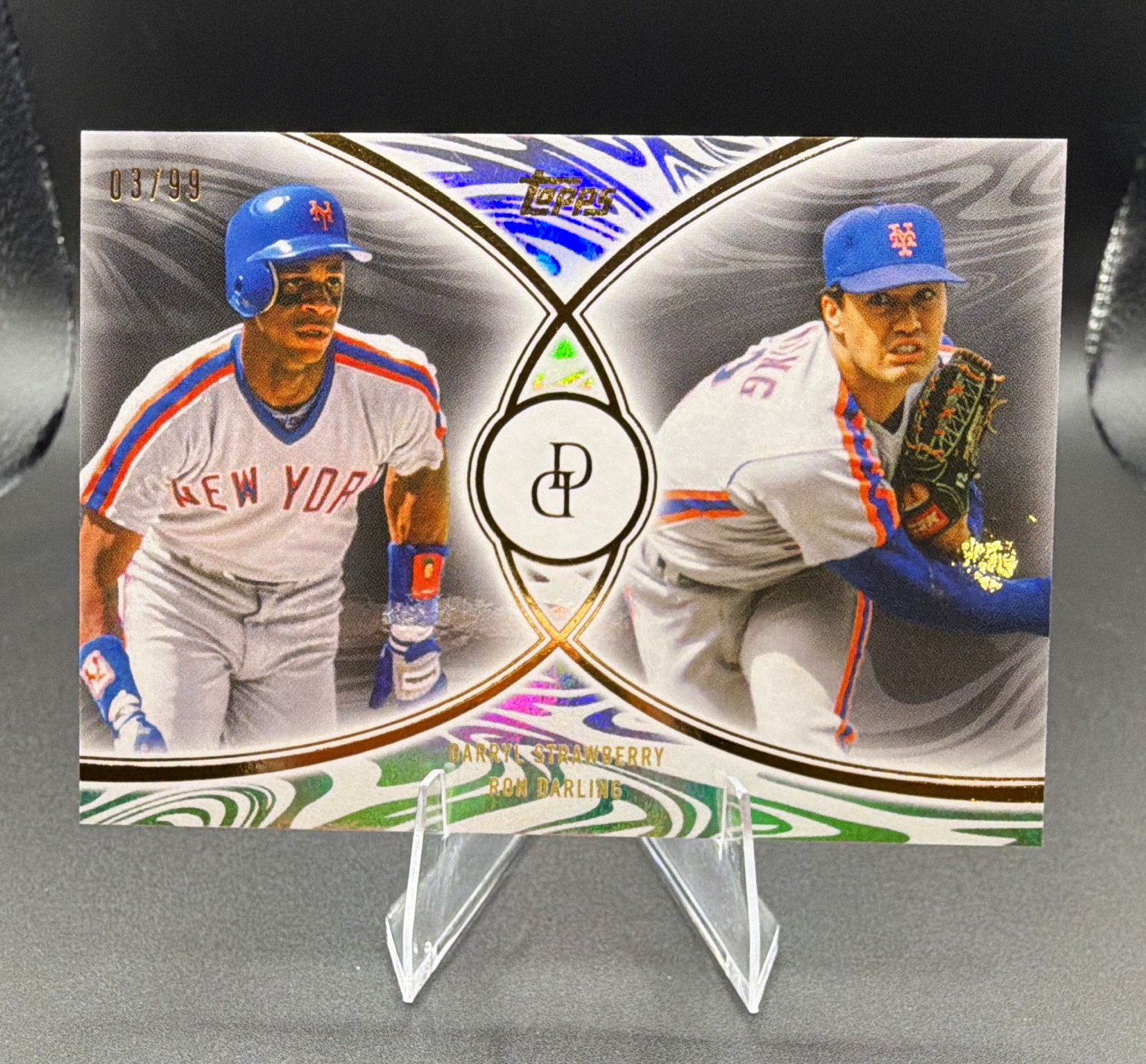 Topps 2026 Dynamic Duals Darryl Strawberry Ron Darling Mets #8 /99