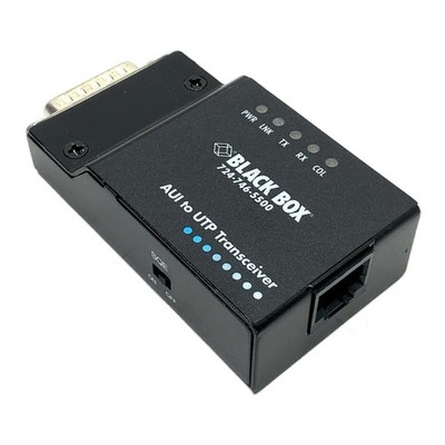 724-746-5500 BLACK BOX, Black Box AUI zu UTP Transceiver 10BASE-T LE1602A, .....