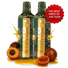 BIQ-FEL Natural Energy Booster, 2 Bottles – Chontaduro, Borojo & Guarana - 500ml