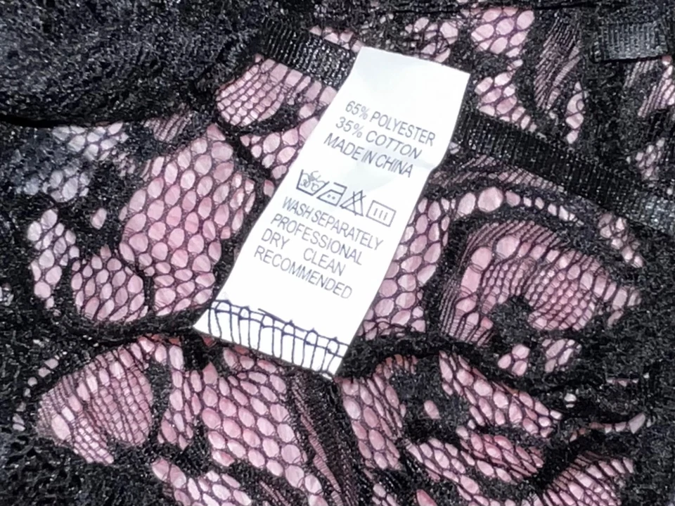 Sexy black lace halter style bodysuit L NWT - Image 2 of 3